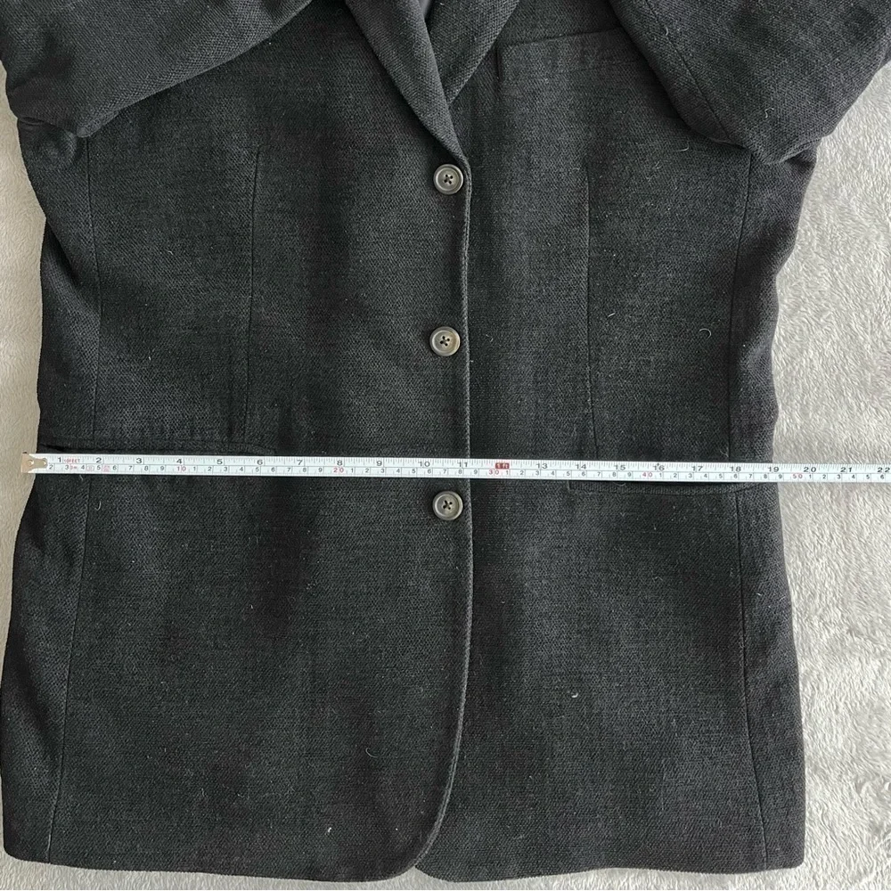 Claiborne Black Blazer Jacket Fabric Woven in Italy 40R